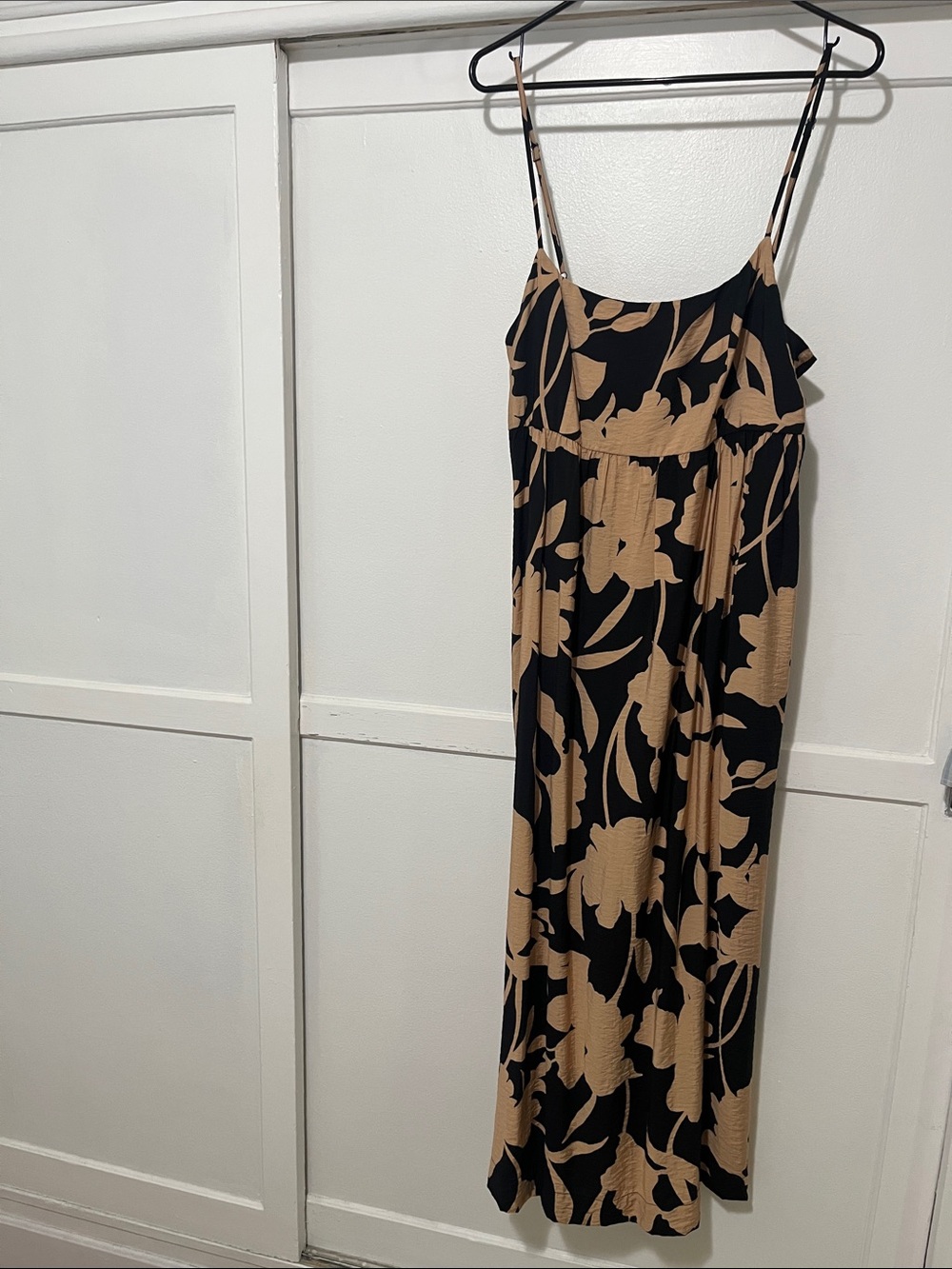 a new day Black and Tan Floral Maxi Dress